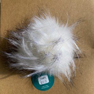 Anthropologie Pom Pom, White with black tips